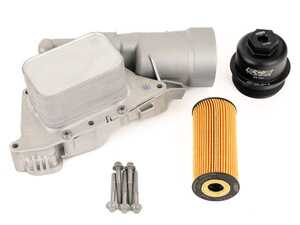 Upgraded Aluminum Oil Filter Housing with Billet Oil Filter Cap