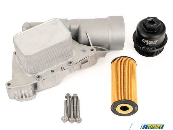 ECS Upgraded Aluminum Oil Filter Housing with Billet Oil Filter Cap 057120LA03