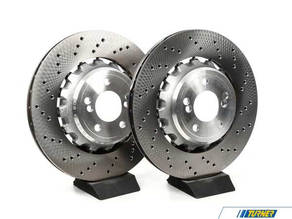 SHW Performance SHW Rear Brake Rotors - Pair (370X24) - BMW F87 M2, F80 M3, F82/83 M4 34212284811kKT