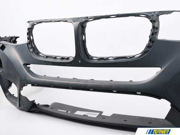Genuine BMW Front Bumper Cover - Primed - Pma / I-Cam With Core 51117389913KT