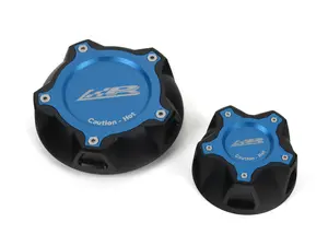 Precision Raceworks Coolant Cap Bundle - Blue - Most BMWs from 2016 to 2023
