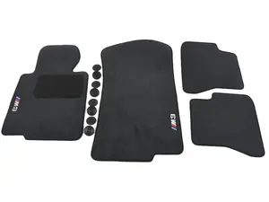 Genuine BMW Floor Mats M3 Convertible Anthracite/Black - 82110136311 - E46 M3