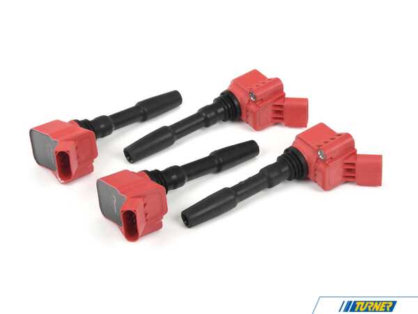 Racingline RacingLine Higher Output Ignition Coils - Red - Set of Four VWR900001-4KT