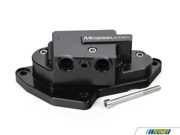 Mosselman Turbosystems Mosselman S55 Billet Oil Thermostat - Black - BMW F8X S55 3.0L 030210062BLK