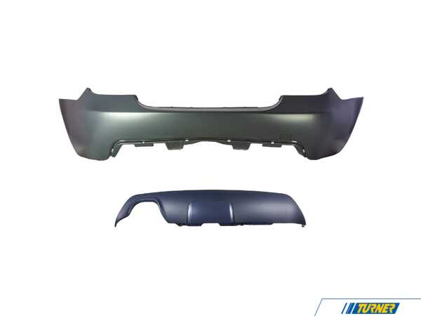 Suvneer Suvneer MTech Style Rear Bumper - BMW E60 5' Sedan E60MTRR