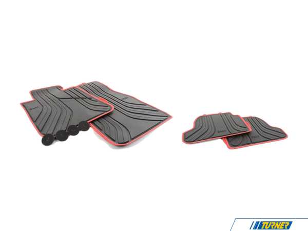Genuine BMW Rubber Floor Mat Set - Black 51472219794KT