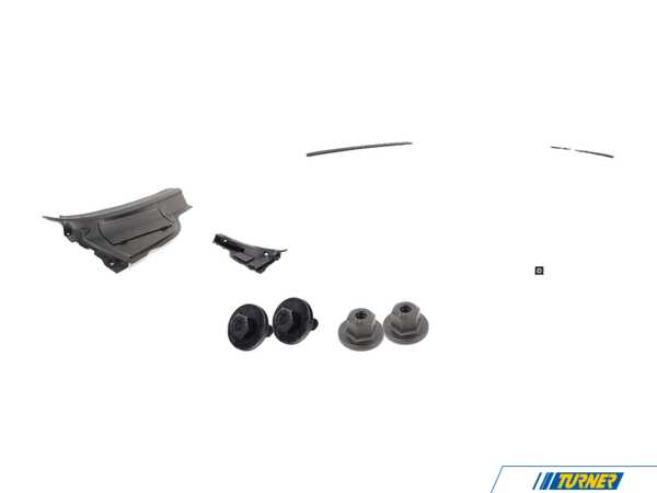 Genuine MINI Windshield Cowl Cover Kit - R58,R59 With Additional Mounting Strip 51712758793KT1