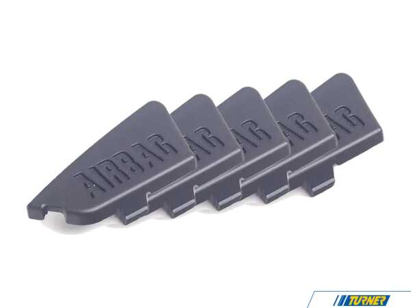 Genuine BMW Right Side Airbag Trim Cover - Black 51438253024KT