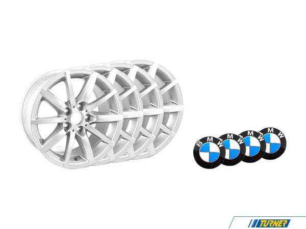 Genuine BMW 17" Star Spoke Style 286 Wheels - Square Set Of Four 36116783632KT