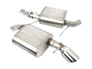 Corsa Axle-Back Sport Mufflers - Silver Tips