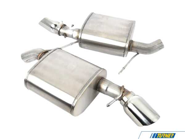 Corsa Corsa Axle-Back Sport Mufflers - Silver Tips cor14561sKT
