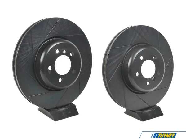ECS Front V5 Slotted Brake Rotors - Set (370x30) 34106797606-S