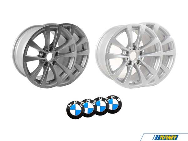 Genuine BMW 17" V Spoke Style 395 Wheels - Staggered Set Of Four 36116796245KT