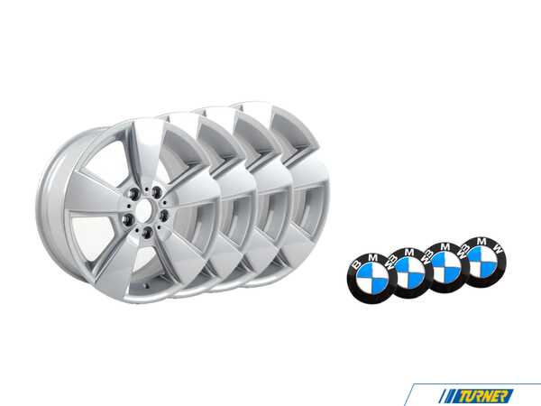 Genuine BMW 18" Spider Spoke Style 143 Wheel - square set of four 36113411524KT