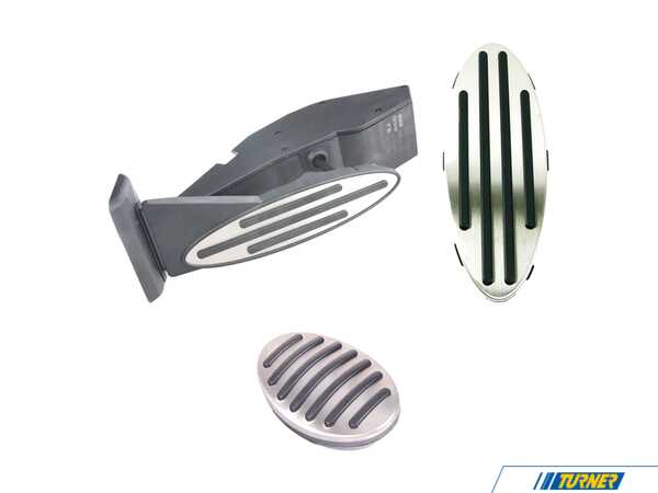 Genuine MINI Stainless Steel Inlay Pedal Set - Priced As Set 35426786279KT
