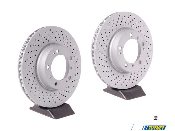 Zimmermann Coated Front Brake Rotors - Pair 12.51" (318mm) 99635140501KT5