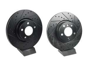 Front V5 Drilled & Slotted Brake Rotors - Set (328x28)