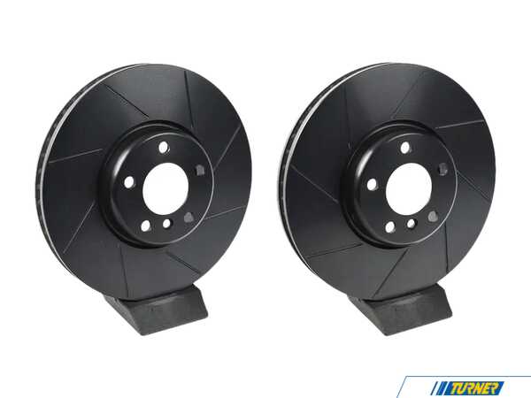 ECS Front V5 Slotted Brake Rotors - Set (348x36) 34116898729-S