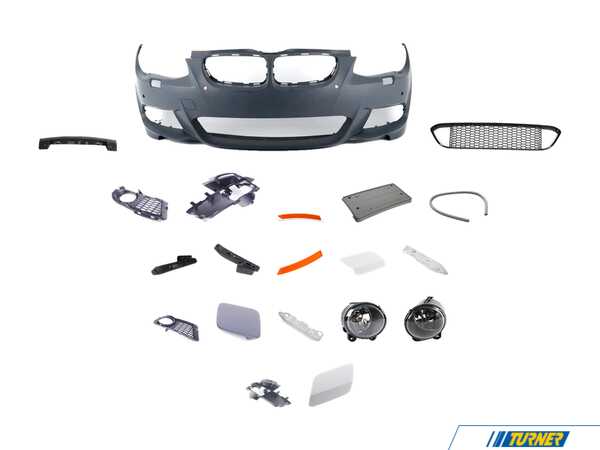 Genuine BMW LCI M-Sport Front Bumper Assembly Retrofit - E92 & E93 51118035783KT