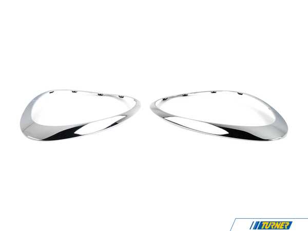 Genuine MINI Headlight Trim Ring Chrome - Set 51139813823KT