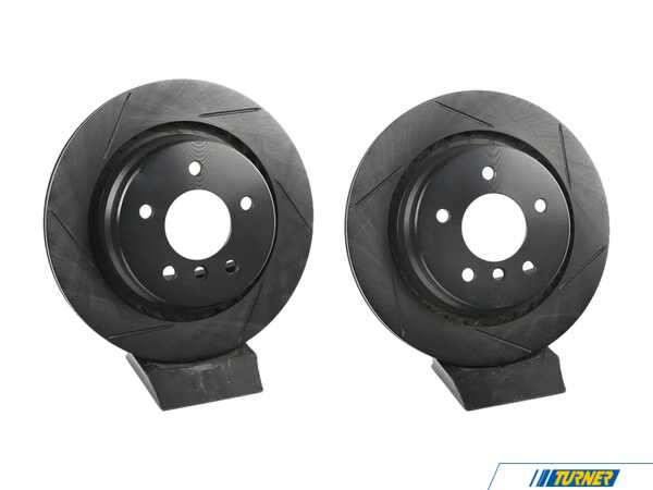 ECS Rear V5 Slotted Brake Rotors - Set (312x20) 34212227177-S