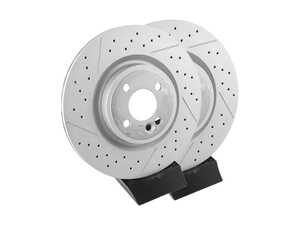 Front Drilled JCW Rotors - Pair 12.44" (316x22)
