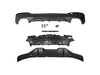 Suvneer Suvneer Performance Diffuser 540 Cutouts - Type 2 - BMW G30 540i w/ M Sport Rear Bumper G30PDIFF540V2 View 1