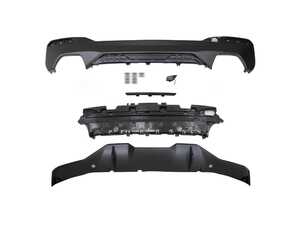 Suvneer Performance Diffuser 540 Cutouts - Type 2 - BMW G30 540i w/ M Sport Rear Bumper