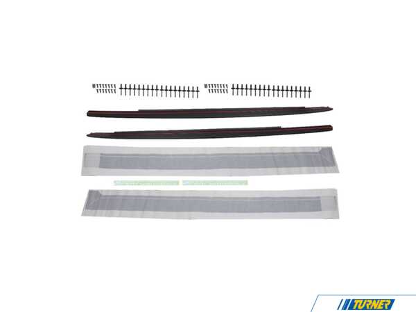 Suvneer Suvneer Performance Side Skirt Extensions - BMW G30 5' W/ M Sport Side Skirts G30PSIDESPL