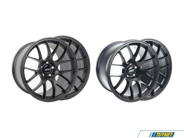 APEX Wheels 19" APEX EC-7 staggered Wheel Set - Satin Black  EC7191025SMBKKT2