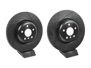 Rear V5 Slotted Brake Rotors - Set (345x24)