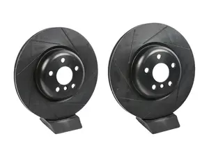 Rear V5 Slotted Brake Rotors - Set (345x24)