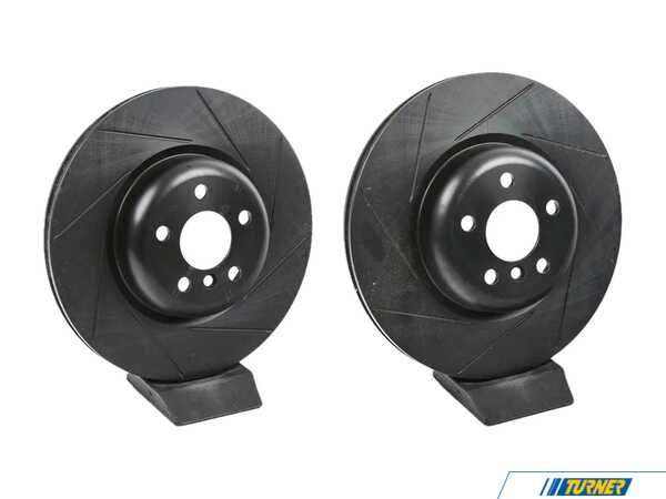 ECS Rear V5 Slotted Brake Rotors - Set (345x24) 34208853554-S