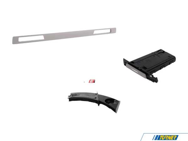 Genuine BMW Cup Holder Set - Gray 51459173465KT