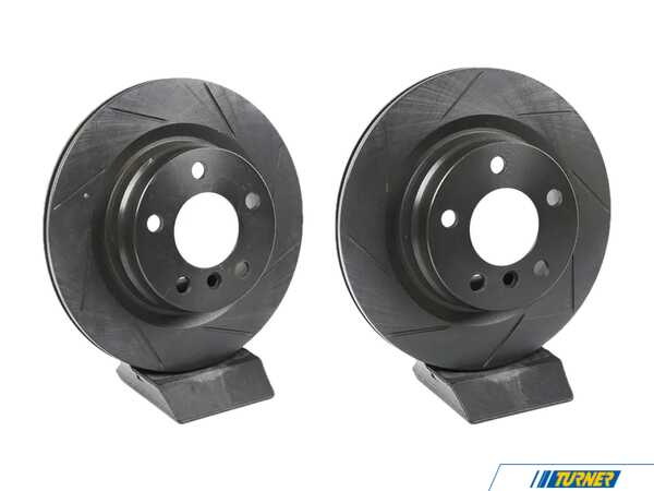 ECS Rear V5 Slotted Brake Rotors - Set (300x20) 34216792227-S