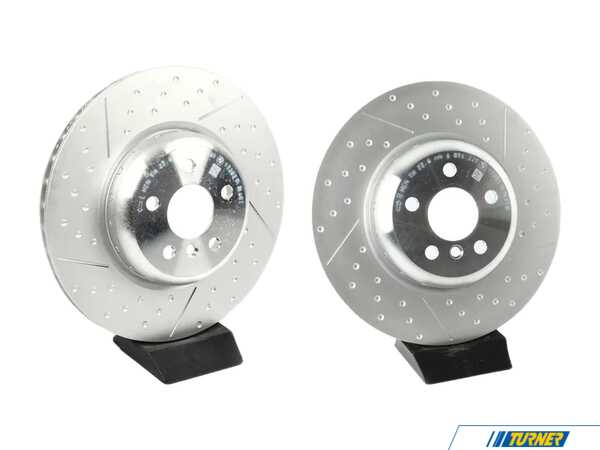 Genuine BMW Rear Ventilated Brake Rotors - Pair 34208856161KT
