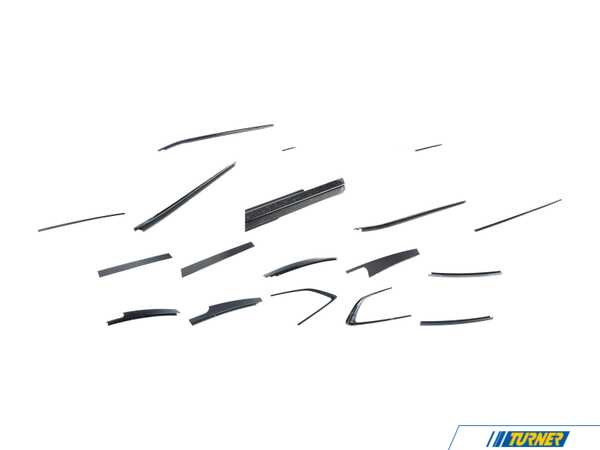 Genuine BMW Genuine BMW High Gloss Shadowline Window Trim Kit - BMW G01 F97 X3 51337410019KT
