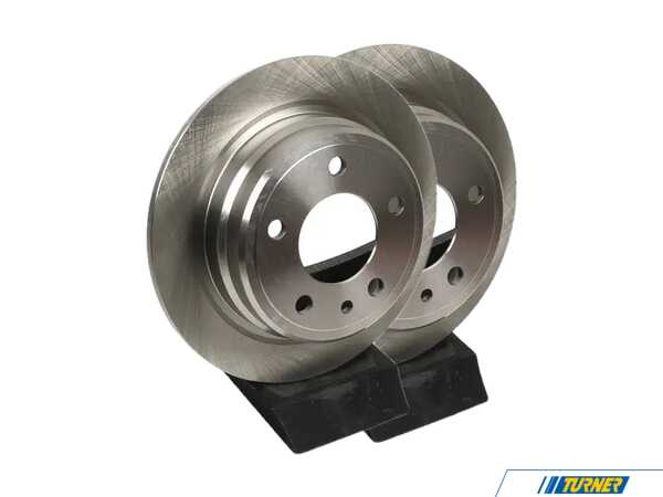 ECS Rear V5 Plain Brake Rotors - Set (284x10) 34211162968-P