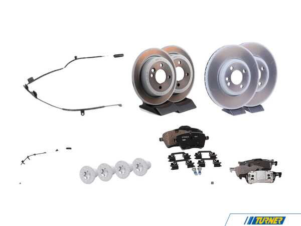 Genuine MINI Front & Rear Brake Service Kit 34116768933KT15