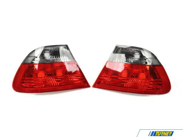 Anzo Anzo BMW Taillights - 3 Series E46 Sedan Pre-LCI - Red/Smoke - Coupe Only! anz221202