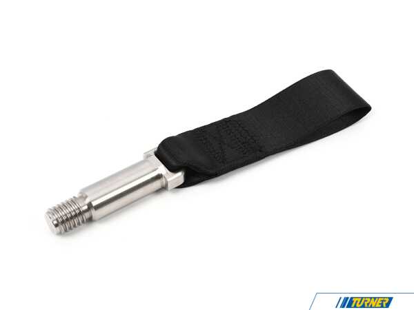 Turner Motorsport Turner Motorsport 75mm Poly Tow Strap With Bolt - Black 021461TMS01-04