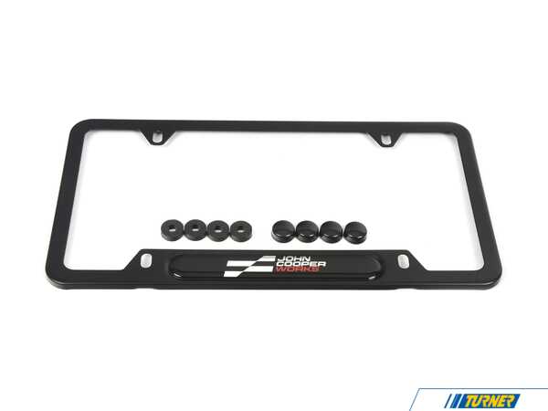 Genuine MINI LICENSE PLATE FRAME, JCW BLA 51805B7B7C7