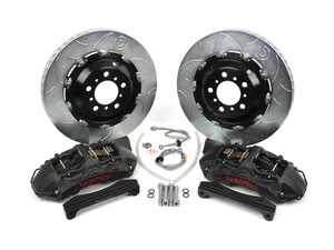 Brembo GT-S Front Big Brake Kit - 380mm Type 3 Slotted Rotors W/ Black Hard Anodized Calipers - E9X M3 