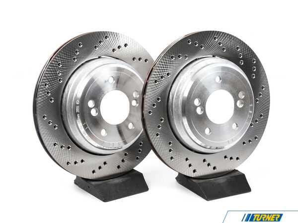 SHW Performance SHW Performance Rear Brake Rotor Set - 328x20mm - BMW E46 M3, E39 M5, E85/86 Z4 M Coupe/Roadster E86Z4KT
