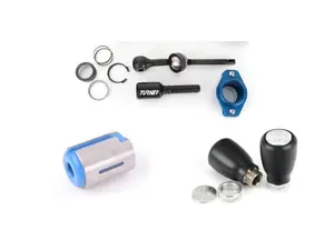 E8X / E9X 6-Speed Weighted Shift Knob AND Polyurethane Shifter Arm Bushing With Turner Double Adjustable Short Shift Kit
