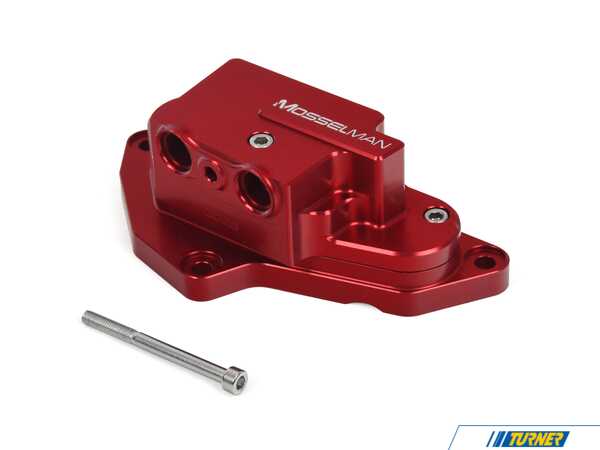 Mosselman Turbosystems Mosselman S55 Billet Oil Thermostat - Red - BMW F8X S55 3.0L 030210063RED