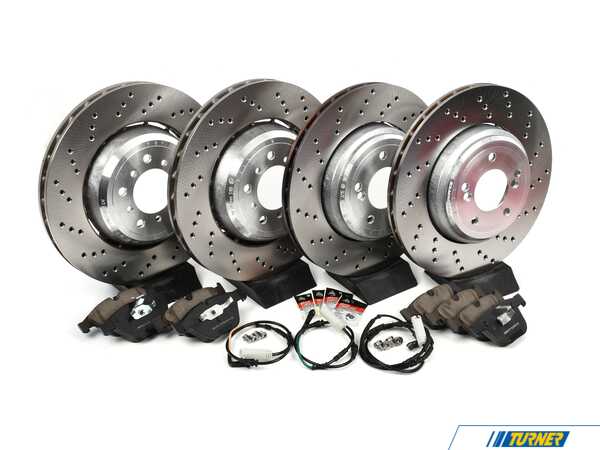 Packaged by Turner Front & Rear Brake Service Kit - BMW E82 1 M, E9X M3 TE9XM3BSKT
