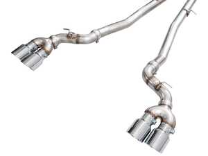 AWE Track Edition Catback Exhaust For BMW G90/G99 M5 - Chrome Silver Tips
