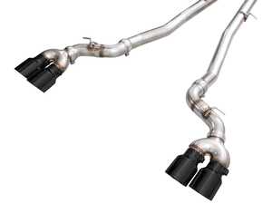 AWE Track Edition Catback Exhaust For BMW G90/G99 M5 - Diamond Black Tips