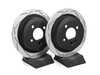 DBA DBA Rear T2 Street Slotted Brake Rotors - Pair 10.19" (259x10) 543sKT View 2